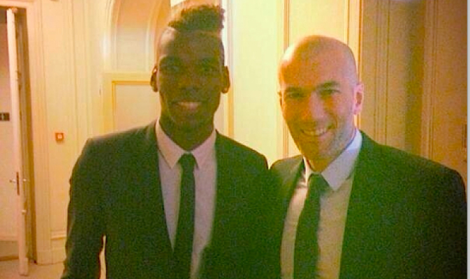 Pogba pic with Zidane