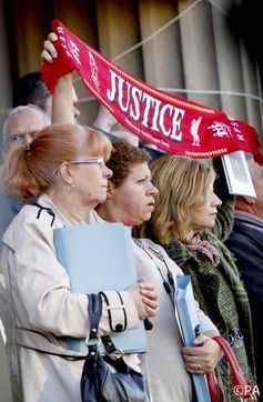 A vigil for the victims of Hillsborough.