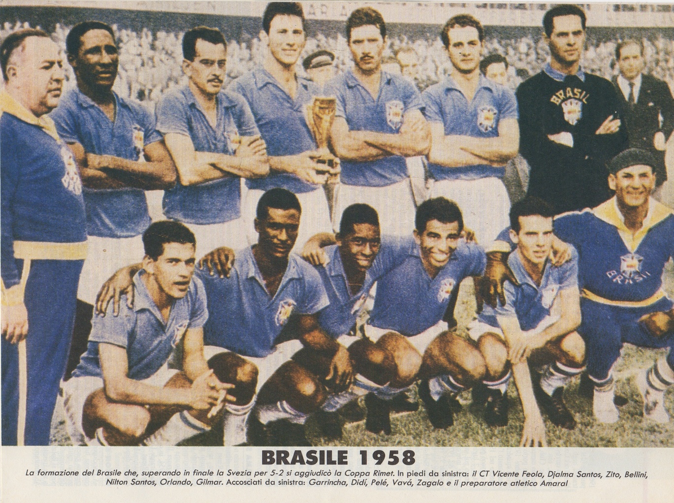 Brazil’s 1958 World Cup-winning team.