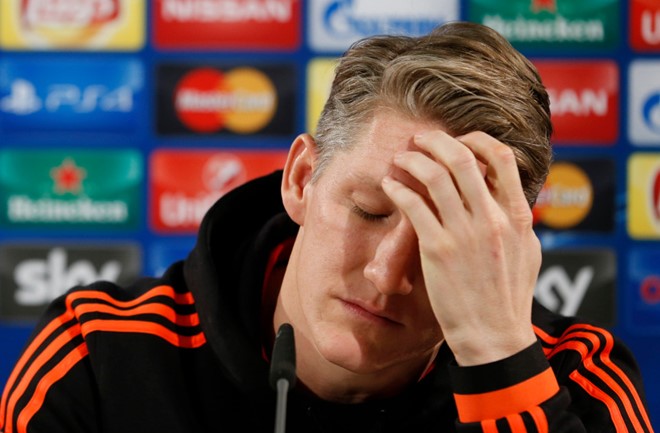 Manchester United's Bastian Schweinsteiger during club's Press Conference