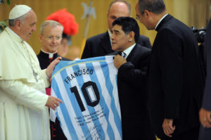 Diego+Maradona+Pope+Francis