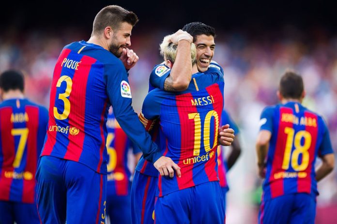 Suarez treble, Messi double destroy Real Betis