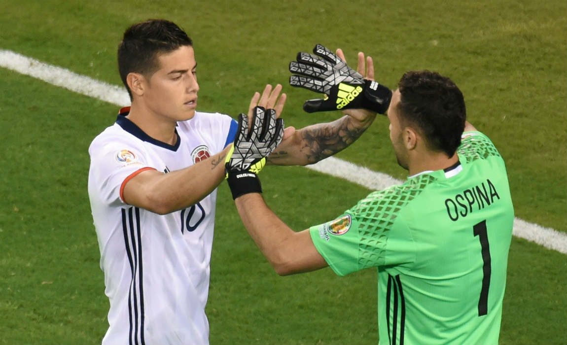 david ospina and James Rodriguez Colombia