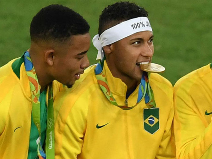 neymar brazil gold medal