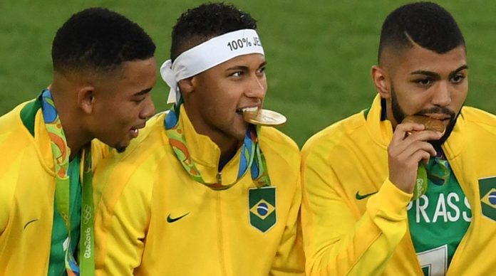 neymar brazil gold medal
