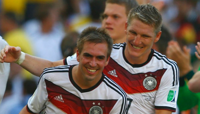 schweinsteiger and philipp lahm germany