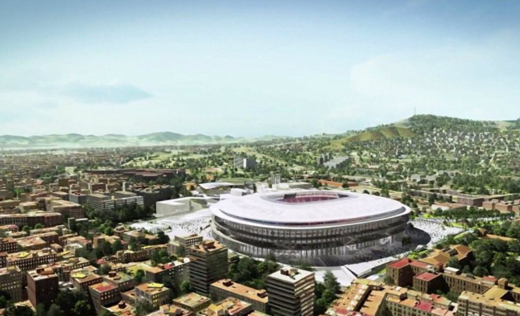 Barcelona Real Madrid football match in Camp Nou stadium