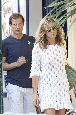 Allegri with his ex-wife