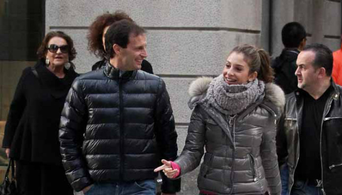 Allegri with his daughter Valentina