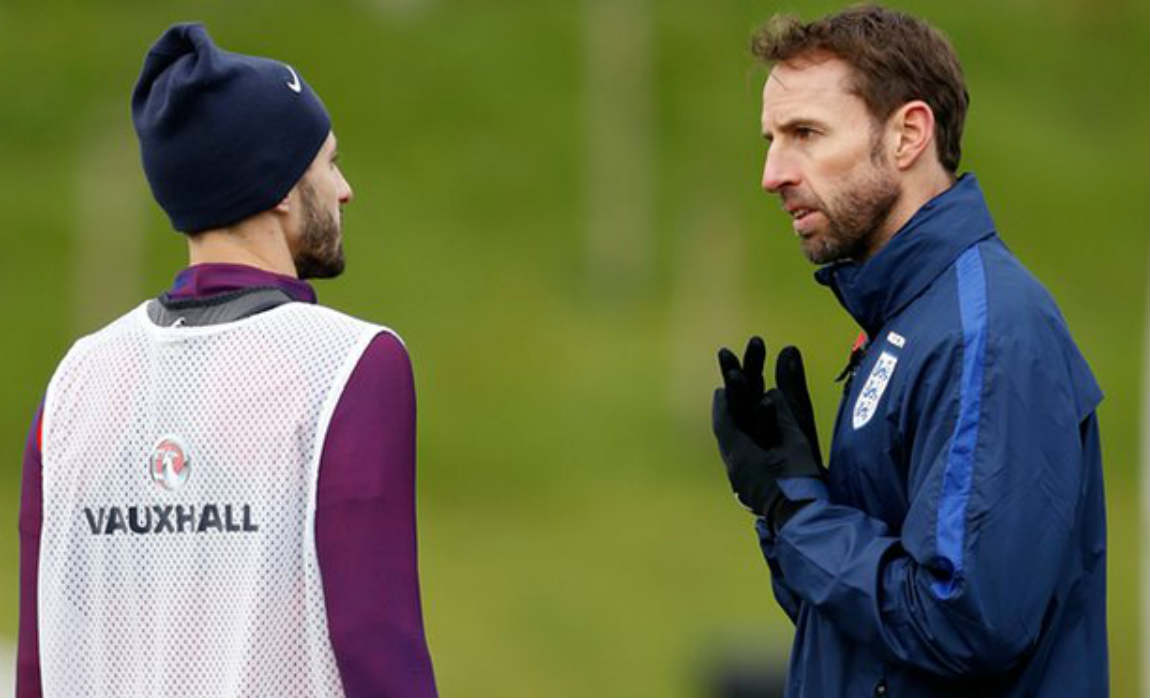 lallana-with-southgate