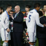 gianni infantino with cristiano ronaldo