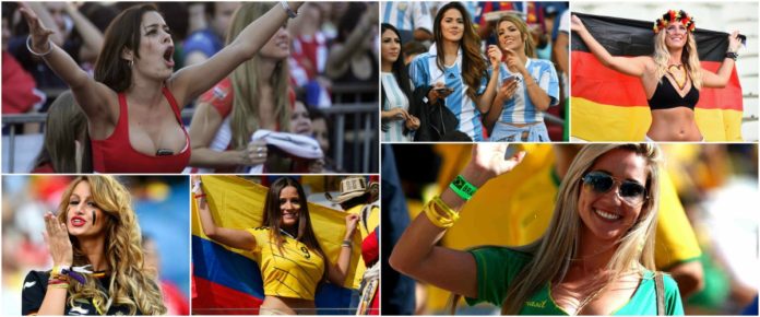 sexy female football fans