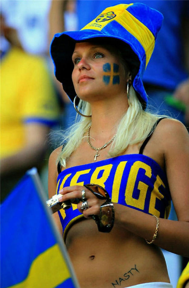 Sweden is one of the World Cup teams with the sexiest football fans