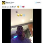 Gabriel Jesus posts video joking about cold weather in Manchester