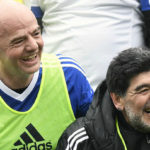 Gianni Infantino and maradona