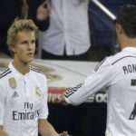 odegaard with ronaldo