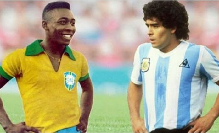 brazilian pele and argentine maradona