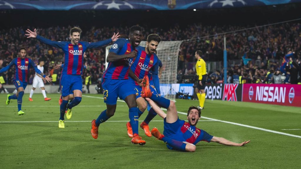 Celebration Time For Barcelona Players After Their Historic Comeback In ...