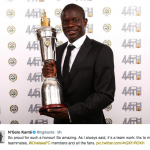 Kante PFA Player of the year award