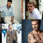 stylish footballers collage