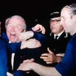Bobby Charlton and manager Matt Busby