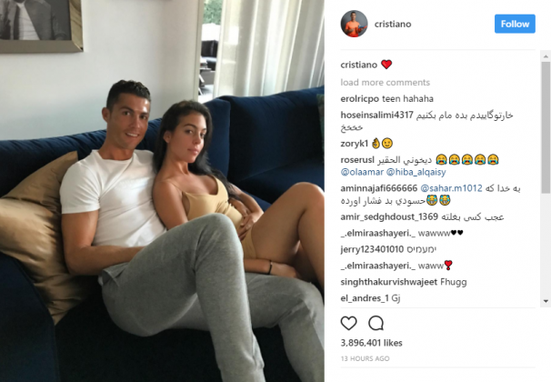 Ronaldo’s Girlfriend Georgina Rodriguez Spotted With A Growing ‘Baby