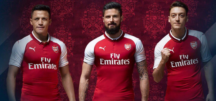 arsenal new home shirt