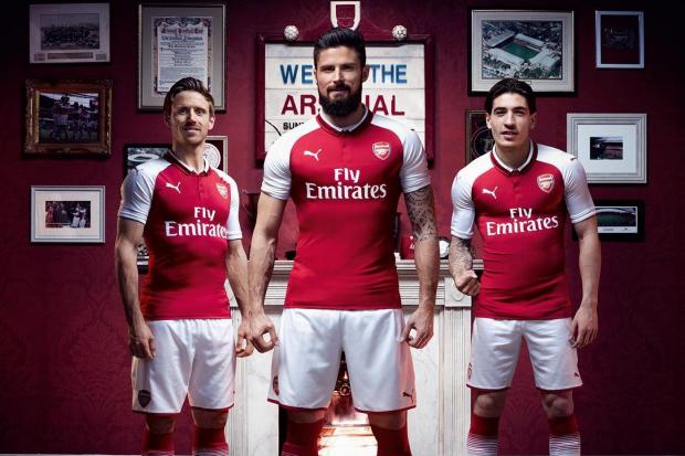 Arsenal's new shirt picture