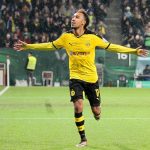 Augsburg Torjubel von Pierre Emerick Aubameyang 17 Borussia Dortmund zum 1 0 FC Augsburg vs Boru