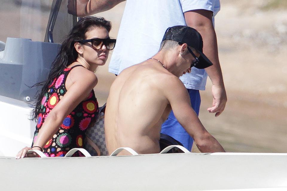 Ronaldo and girlfriend Georgina Rodriguez enjoy Corsica