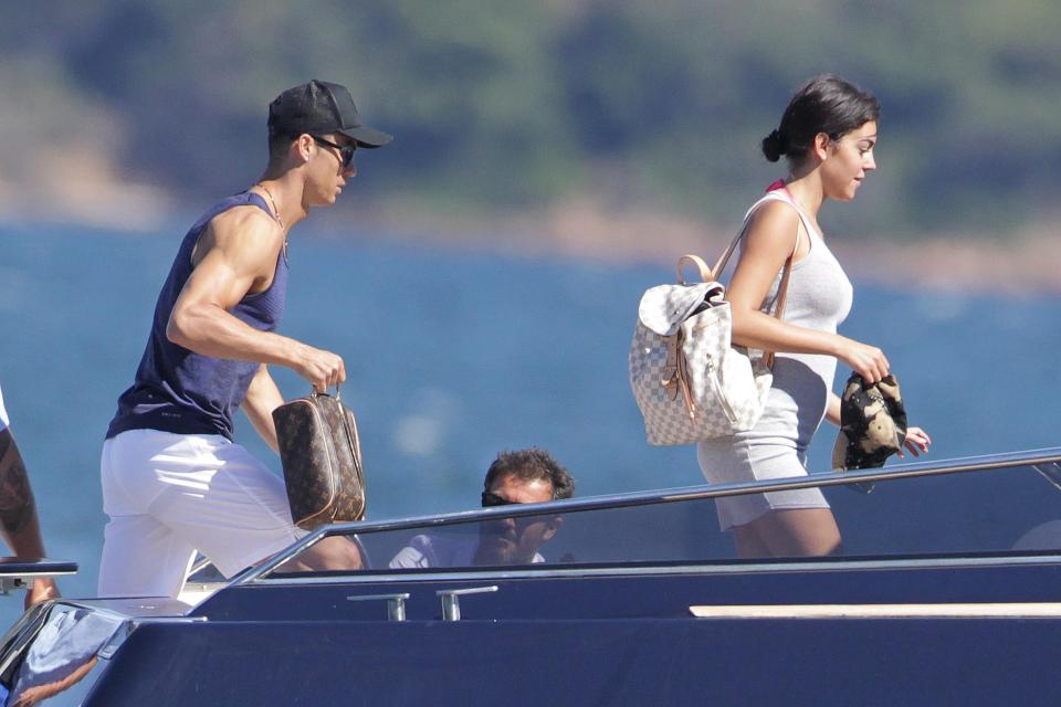 Ronaldo and girlfriend Georgina Rodriguez enjoy Corsica