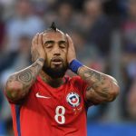 Arturo Vidal was guilty of missing a host of chances for the Copa America champions in the first half