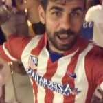 Costa was clearly enjoying himself in the video