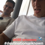 Ivan Perisic is at an airport with a photo captioned ‘destination unknown’