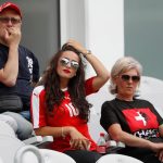 Leonita was spotted with Xhaka’s family at the tournament in France