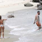 Lionel Messi appeared to flea into the sea