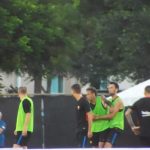 Neymar then attempts to go after Semedo, shouting and gesturing, and has to be held back by Sergio Busquets