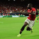 Romelu Lukaku slotted home from a tight angle to give United the lead
