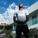 Romelu poses during a photoshoot in LA