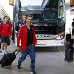 The Barcelona squad arrive back home without Neymar after their flight from the US