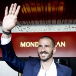 The defender couldn’t stop smiling as he was afforded a warm welcome by the Milan faithful