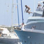 This week the Brazilian has been with his friends on a luxury yacht in the party capital of Ibiza