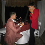 Xhaka posted this snap on social media of his proposal