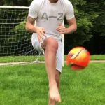 Zlatan Ibrahimovic is continuing his recovery from the knee injury he suffered last season