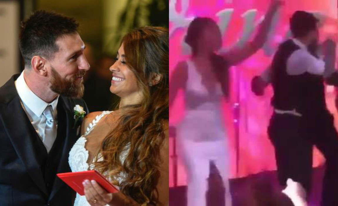 Lionel Messi And Wife Antonella Enjoy A Sloppy Dance At The Wedding