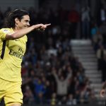 Edinson Cavani was sent racing clear by a super ball from Neymar