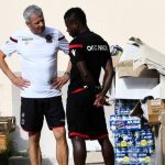 Jean Michael Seri with Nice manager Lucien Favre
