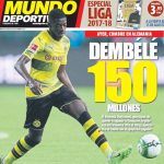 Mundo Deportivo reported that Dortmund have asked Barcelona for 150m euros for Dembele