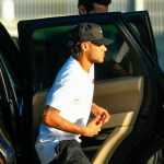 Neymar arrives at Porto’s international airport on Wednesday
