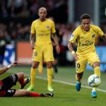 Neymar was closely marked but managed to evade defenders